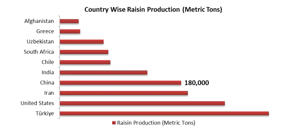 Country Wise Raisin Production - 2025