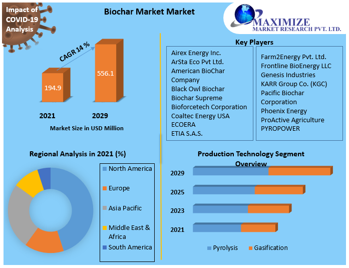 Biochar Market: Global Industry Analysis And  Countries, Market Size, Forecast to 2029