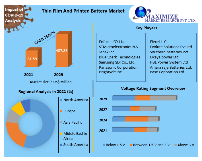 Thin Film And Printed Battery Market