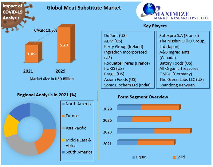Meat Substitute Market Global Industry Analysis And Forecast 2029
