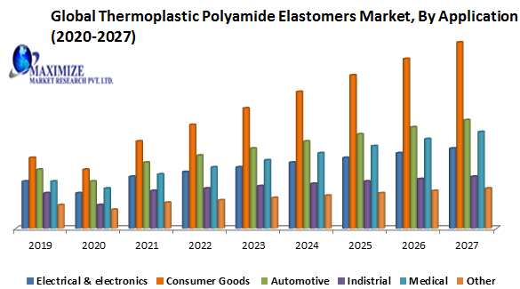 Thermoplastic Polyamide Elastomers Market- Global Industry Analysis and Forecast (2020-2027) – By Type, Application, and Region.