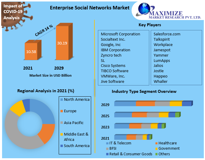 Enterprise Social Networks Market: Industry Analysis And Forecast 2029