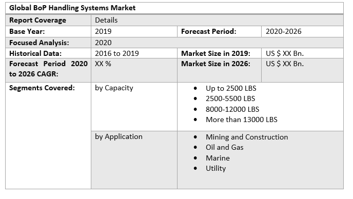 Global BoP Handling Systems Market by Scope