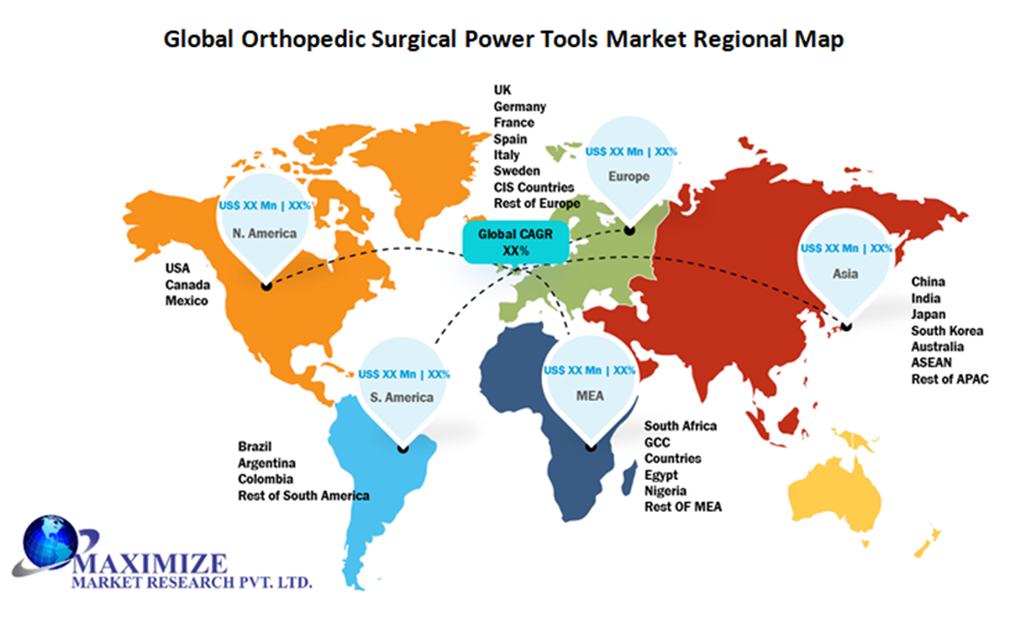 Global Orthopedic Surgical Power Tools Market Regional Insights
