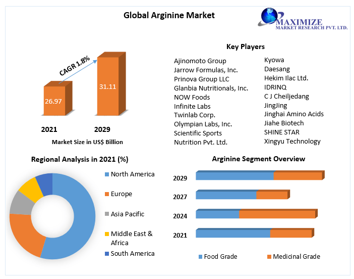 Arginine Market: Global Industry Analysis and Forecast (2022-2029)