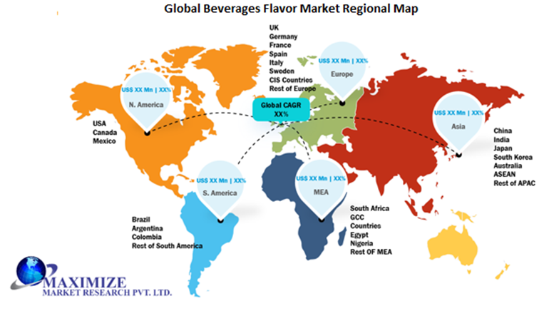 Global Beverages Flavor Market Regional Insights