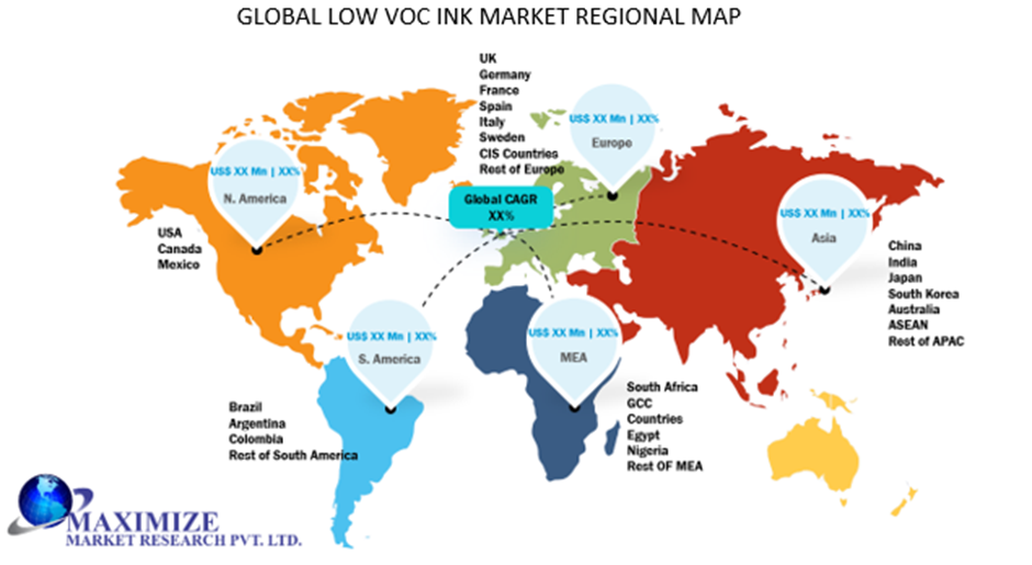 Global Low VOC Ink Market Regional Insights
