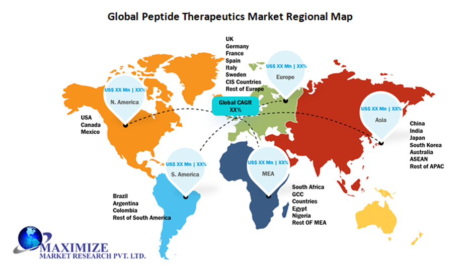 Global Peptide Therapeutics Market Regional Insights