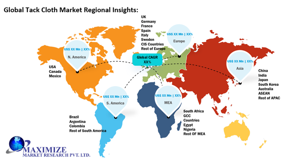 Global Tack Cloth Market Regional Insights