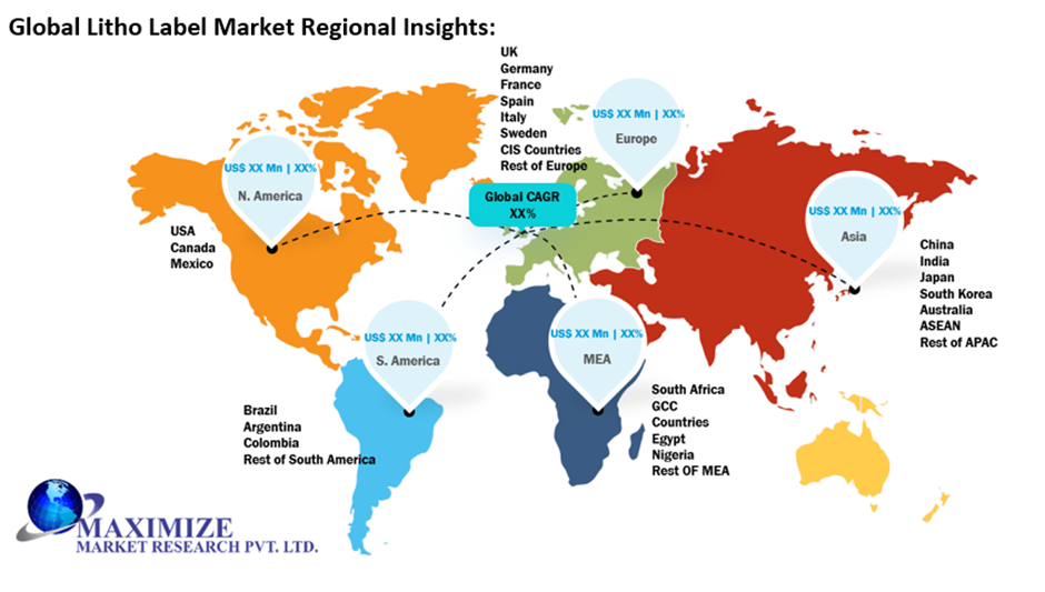 Global Litho Label Market Regional Insights