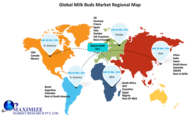 Global Milk Buds Market Regional Insights