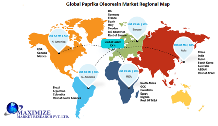 Global Paprika Oleoresin Market Regional Insights