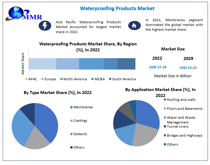 Waterproofing Products Market: Regional factors such as weather patterns
