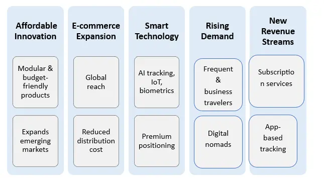 Smart Luggage Market opportunities