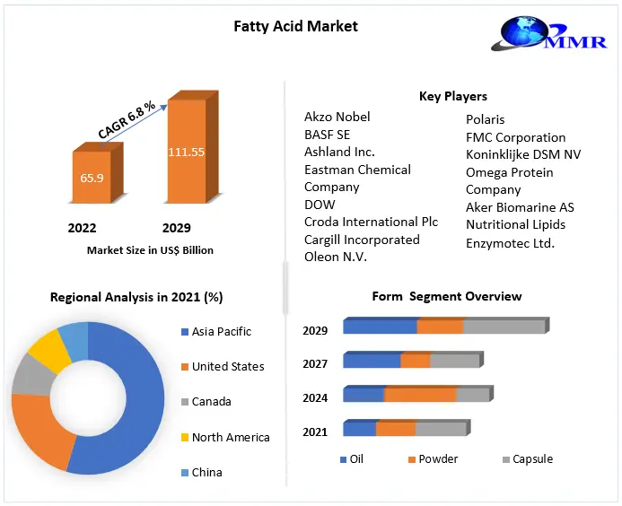 Fatty Acid Market: The Global Product Type Analysis and Forecast 2029