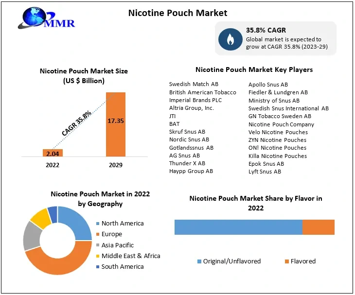 Nicotine Pouch Market: Global Industry Analysis and Forecast (2023-2029)